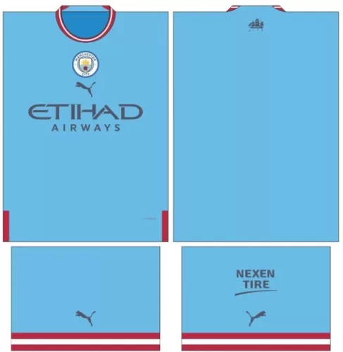 Arte Vetor Camisa Manchester City Conceito 2024 - Modelo 20