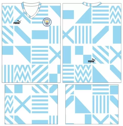 Arte Vetor Camisa Manchester City Conceito 2024 - Modelo 21
