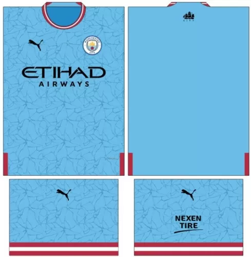 Arte Vetor Camisa Manchester City Conceito 2024 - Modelo 28