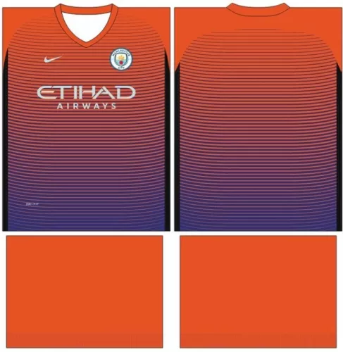 Arte Vetor Camisa Manchester City Conceito 2024 - Modelo 29