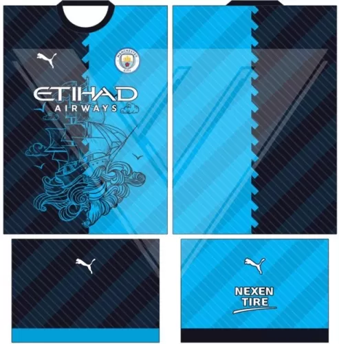 Arte Vetor Camisa Manchester City Conceito 2024 - Modelo 31