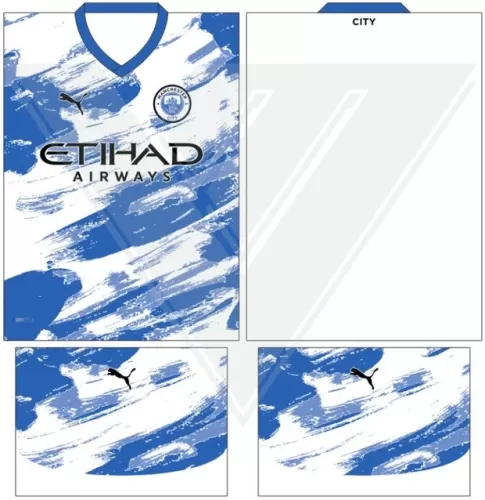 Arte Vetor Camisa Manchester City Conceito 2024 - Modelo 36