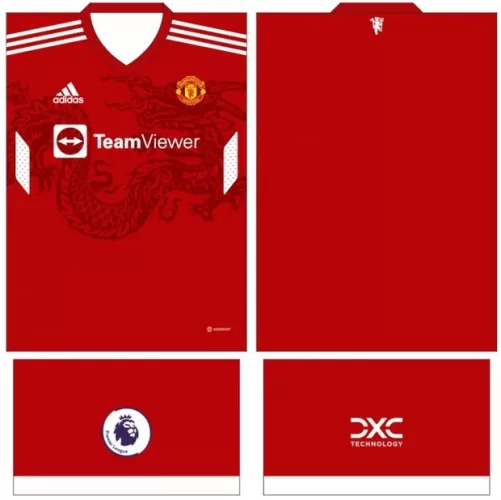 Arte Vetor Camisa Manchester United Conceito 2024 | Modelo 24