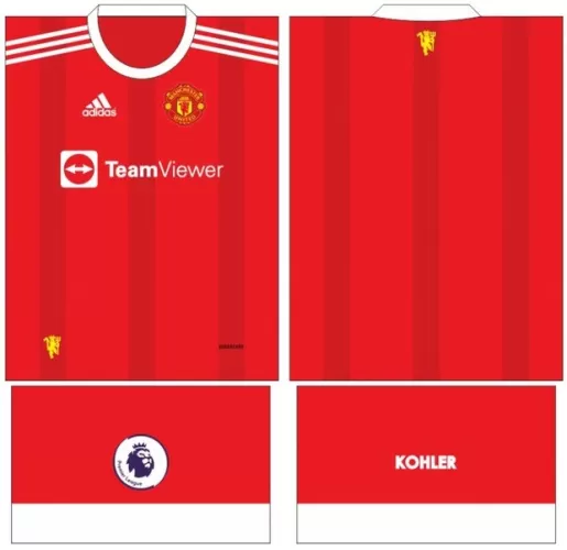 Arte Vetor Camisa Manchester United Conceito 2024 | Modelo 25
