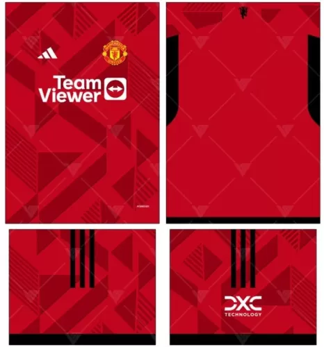 Arte Vetor Camisa Manchester United Conceito 2024 | Modelo 31
