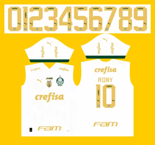 Arte Vetor Camisa Palmeiras Reserva PUMA 2024