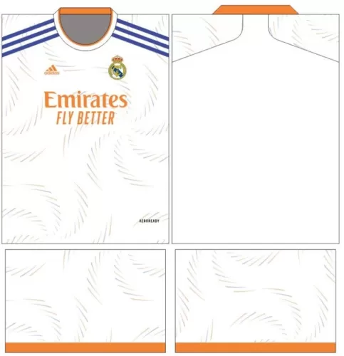 Arte Vetor Camisa Real Madrid - Modelo 07