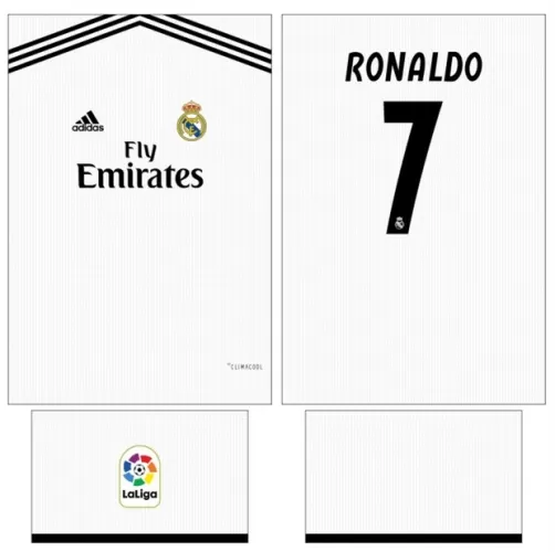 Arte Vetor Camisa Real Madrid - Modelo 11