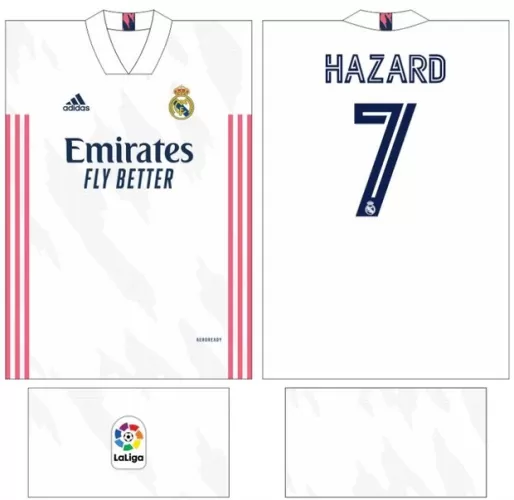 Arte Vetor Camisa Real Madrid - Modelo 13