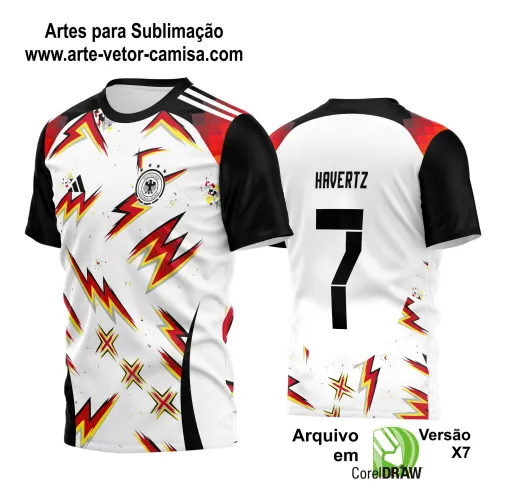 Arte Vetor Camisa de Time Futebol 2024 - 2025