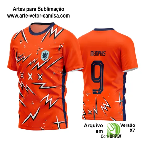 Arte Vetor Camisa de Time Futebol 2024 - 2025