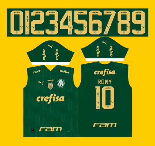 Arte Vetor Nova Camisa Palmeiras Titular 2024 - 2025