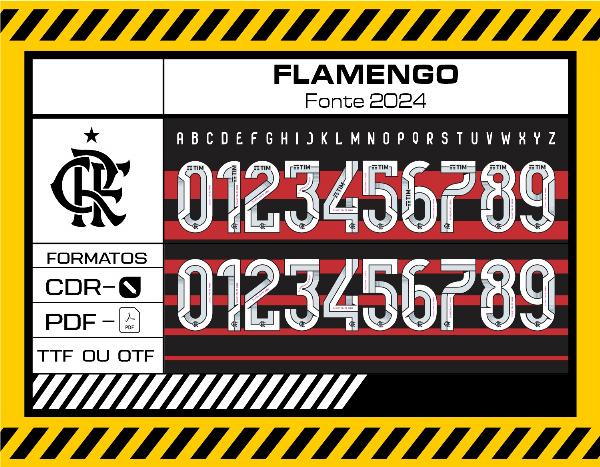 Fonte Flamengo 2024 - 2025 - TTF - CDR - PDF
