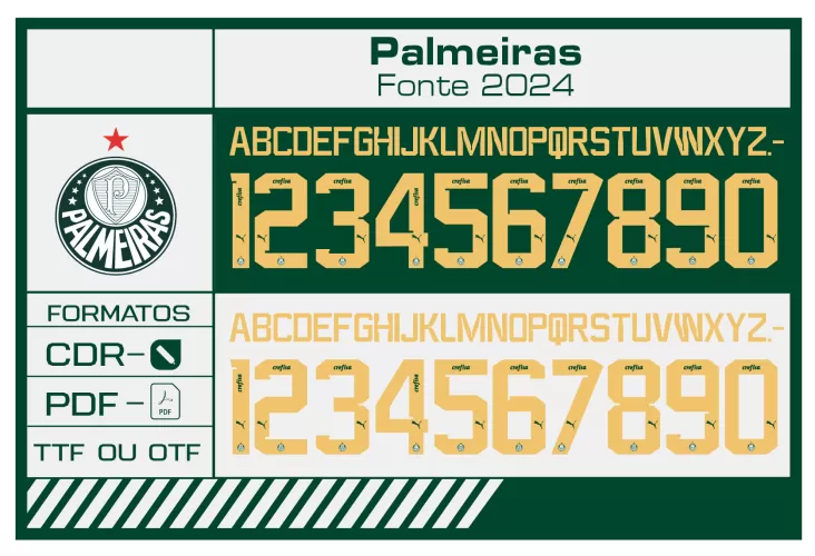 Fonte Palmeiras Puma 2024 - TTF - CDR - PDF